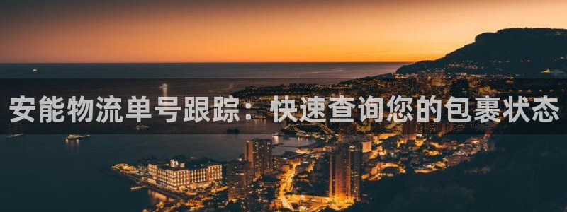 28圈链接来一个：安能物流单号跟踪：